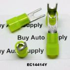EC14414Y - Yellow Nylon Spade Connector 12-10 (#10)