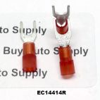 EC14414R - Red Nylon Spade Connector 22-18 (#10)