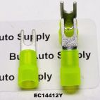 EC14412Y - Yellow Nylon Spade Connector 12-10 (#6)