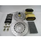Maserati Ghibli Quattroporte front brake pads & rotors air cabin oil filter #531