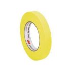 3M 06652 388N Automotive Refinishing Masking Tape, 55 m x 18 mm, 6.3 mil THK, Yellow, 388N