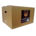 High Teck T25 Premium T-Shirt Material Wiping Cloth, 16 in W x 16 in L, 100% Cotton, White, 25 lb Carton