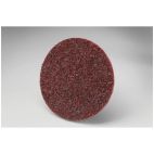Scotch-Brite 07480 SC-DR Series No-Hole Surface Conditioning Disc, 2 in, Coarse Grade, Aluminum Oxide, Brown