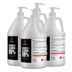 Isopropyl Alcohol 99% 4 Gallon Case w/ Hand Pumps Bottle