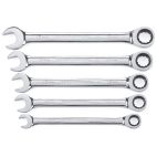Gearwrench 5 Pc. 12 Point Ratcheting Combination Metric Wrench Set