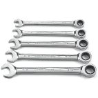 Gearwrench 5 Pc. 12 Point Ratcheting Combination SAE Wrench Set