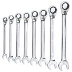 Gearwrench 8 Pc. 12 Point Reversible Ratcheting Combination Metric Wrench Set