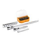 GEARWRENCH 43 Pc. 1/4" Drive 6 Point Standard Metric Slim Head Mechanics Tool Set