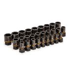GEARWRENCH 28 Pc. 1/4" & 3/8" Drive Bolt Biter™ Impact Extraction Socket Set
