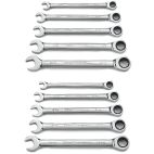 Gearwrench 10 Pc. 12 Point Ratcheting Combination SAE/Metric Wrench Set