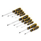 GEARWRENCH 10 Pc. Phillips®/Slotted/Pozidriv® Dual Material Screwdriver Set