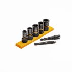 GEARWRENCH 7 Pc. 1/4" & 3/8" Drive Metric Bolt Biter™ Impact Extraction Socket Set