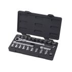 GEARWRENCH 23 Pc. 3/8" Drive Pass-Thru™ 6 Point Standard SAE/Metric Mechanics Tool Set