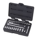 GEARWRENCH 27 Pc. 1/4" Drive Pass-Thru™ 6 Point Standard SAE/Metric Mechanics Tool Set
