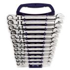 Gearwrench 12 Pc. 12 Point Flex Head Ratcheting Combination Metric Wrench Set