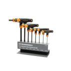 GEARWRENCH 8PC METRIC T HANDLE BALL END HEX KEY SET