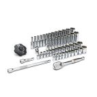 GEARWRENCH 51 Pc. 1/4" Drive 6 Point Standard & Deep SAE/Metric Mechanics Tool Set