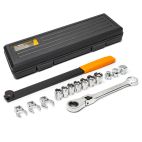 GEARWRENCH 15 Pc. Serpentine Belt Tool Set with Locking Flex Head Ratcheting Wrench