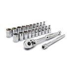 Gearwrench 22 Pc. 1/4 in. Drive SAE & Metric 6 Point Socket Set