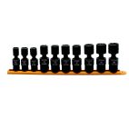 GEARWRENCH 10 Pc. 1/2" Drive 6 Point Standard X-Core™ Pinless Universal Impact Metric Socket Set