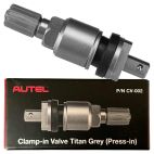Autel CV-002 Clamp-In Titan Grey Metal Valve Stem for MX 1-Sensor (Press-In) Universal TPMS Sensors