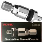 Autel CV-003 Clamp-In Chrome Metal Valve Stem for MX 1-Sensor (Press-In) Universal TPMS Sensors