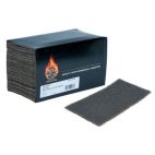High Teck GRAY448 Thin Scuff Pad, 4.5 in W x 9 in L, Ultra Fine, Gray, Fiber, Wet/Dry
