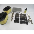 Maserati Ghibli Quattroporte 17-21 front rear brake pads + air cabin oil filter #527
