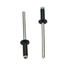 BAS02409 - Black Aluminum Pop Rivet - 1/8" Hole - 1/4" Head (9243PK)