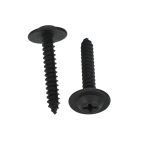 BAS02907 - Black Trim Screw - #8 x 1" - 1/2" Head (2975PK)