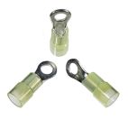 BAS14454Y - Yellow Nylon Ring Connector 12-10 (#10 Stud)