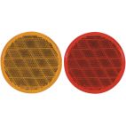 Reflectors, 3 in. Round, Red & Yellow