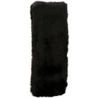 Seat Belt Pad, Simulated Sheepskin, Black
