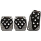 Pedal Pads, Manual Transmissions, Black and Silver