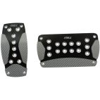 Pedal Pads, Automatic Transmissions, Black w/ Carbon Fiber Inserts