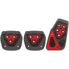 Pedal Pads, Manual Transmissions, Black and Red