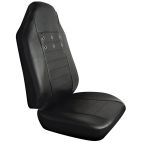 Retro Sport Seat Cover, Black
