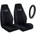 Infinity Love Seat Cover & Steering Wheel Cover