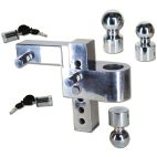 Trailer Hitch Ball Mount, Multi-Ball, Adjustable
