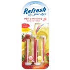 Air Freshener / Clip On Style Fresh Strawberry / Cool Lemonade