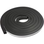 Weatherstrip / Sponge Rubber 1/2" W x 1/2" H x 10' L