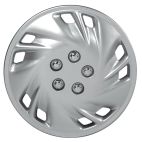 Wheel Covers Viper - Silver w/ Chrome Nuts ABS Plastic