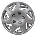 Wheel Covers Trophy - Silver w/ Chrome Nuts ABS Plastic
