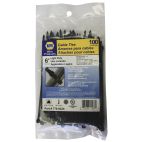 Cable Tie Strap Black Weather Stabilized Self-Locking Cable Tie