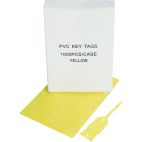Yellow Key Tags, Dell Corning, 1000 Per Box