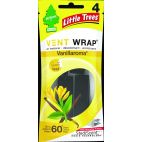 Little Trees Vent Wrap Air Fresheners - Vanillaroma - 4 Pack