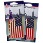 Elektroplate Air Freshener - USA Flag - 2 Pack