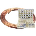 Brake Line Coil & Fitting Kit - Metal
