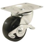 Caster / Roller Wheel Polypropylene General Duty Swivel Caster w/ Brake