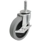 Caster / Roller Wheel G1 General Duty Threaded Stem Caster w/ Brake